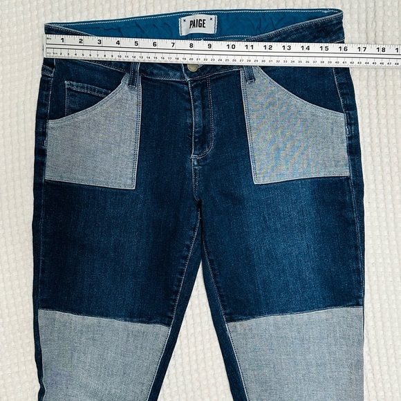 Paige JIMMY JIMMY Boyfriend Skinny Patch Jeans Pants Trousers Benny SZ 30 - Picture 10 of 11